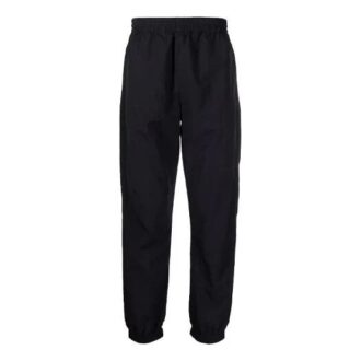 Pantalones largos casuales de color liso para hombre Off-White FW21, corte holgado, color negro