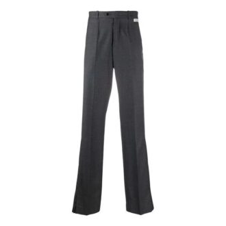 Pantalones largos casuales de traje para hombre Off-White FW21, color gris