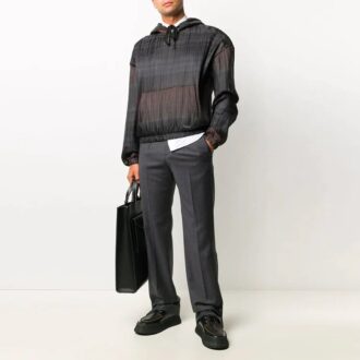 Pantalones largos casuales de traje para hombre Off-White FW21, color gris
