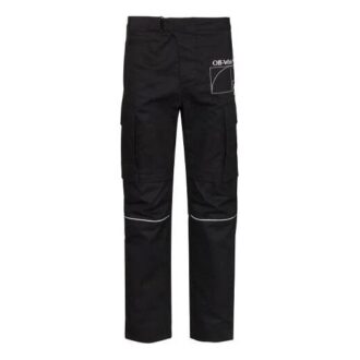 Pantalones largos casuales desmontables con estampado de letras, versión estándar, negro