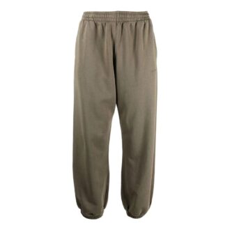 Pantalones largos casuales holgados de color liso Off-White para hombre, temporada primavera-verano 2022, color verde