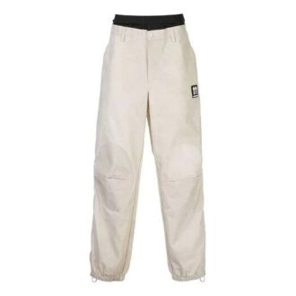 Pantalones largos casuales para hombre Off-White, corte holgado, color beige
