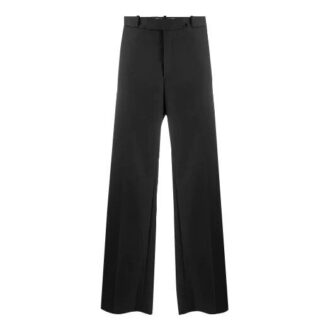Pantalones largos de traje casual de color liso para hombre de Off-White, corte holgado, color negro