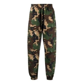 Pantalones largos deportivos con estampado de logotipo SS21, camuflaje