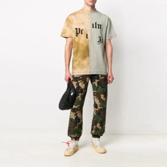 Pantalones largos deportivos con estampado de logotipo SS21, camuflaje