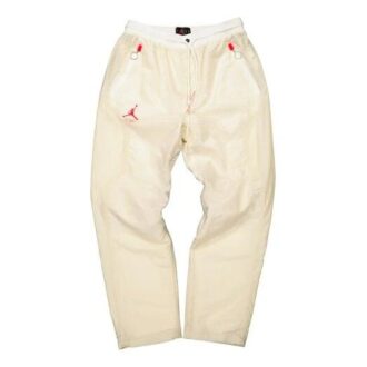 Pantalones largos deportivos con estampado del logotipo de Air Jordan x Off-White «Cream White»