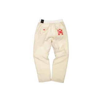 Pantalones largos deportivos con estampado del logotipo de Air Jordan x Off-White «Cream White»