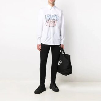 Pantalones largos deportivos con logo SS21, negros