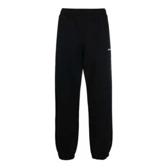 Pantalones largos holgados y rectos con estampado Off-White para hombre, temporada primavera-verano 2022, color negro