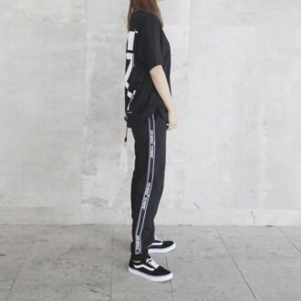 Pantalones negros con rayas laterales Off-White para hombre