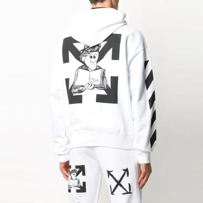 Patrón de flechas Unisex Blanco