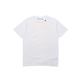 Pintura trasera con estampado de flecha de graffiti, pantalones cortos, blanco