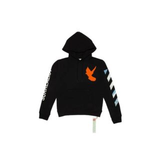 Serie de estampados surrealistas, cremallera naranja, corte holgado, negro