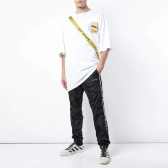 SS19 Camiseta de manga corta oversize de Pantalones Cortos de Bart Simpson