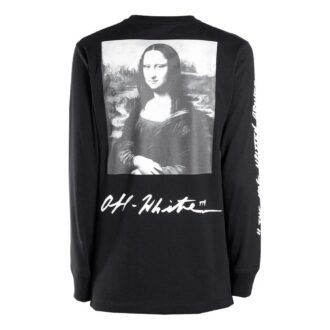 SS19 Camiseta de manga larga con logo para hombre Mona Lisa