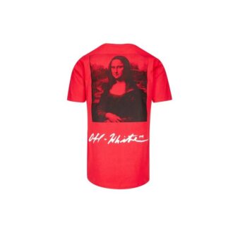 SS19 Camiseta para hombre con logo de la Mona Lisa, corte normal