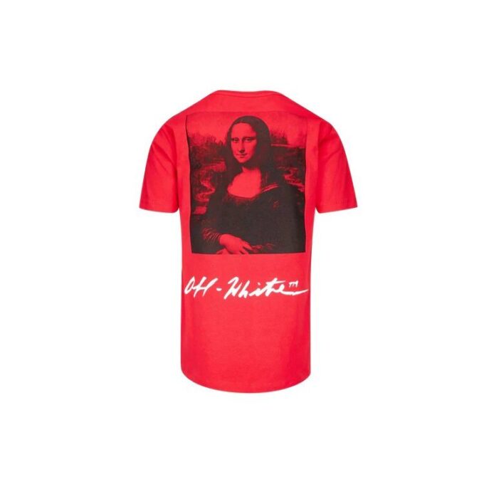 SS19 Camiseta para hombre con logo de la Mona Lisa, corte normal