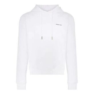 SS19 Estampado Cordón Estampado Algodón Felpa Hombre Blanco