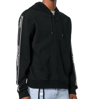 SS19 Sudadera con cremallera y rayas para hombre