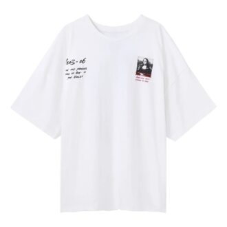 SS19 Sudadera oversize con estampado del logotipo de Mona Lisa