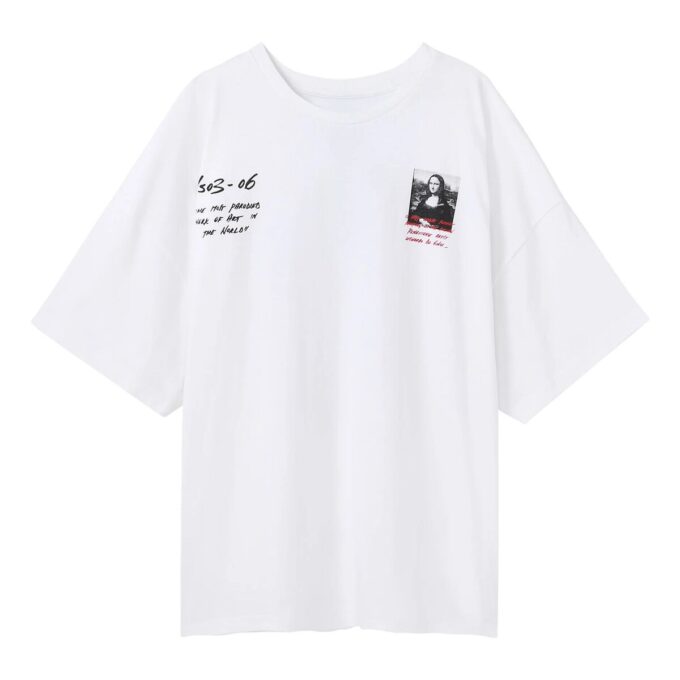 SS19 Sudadera oversize con estampado del logotipo de Mona Lisa