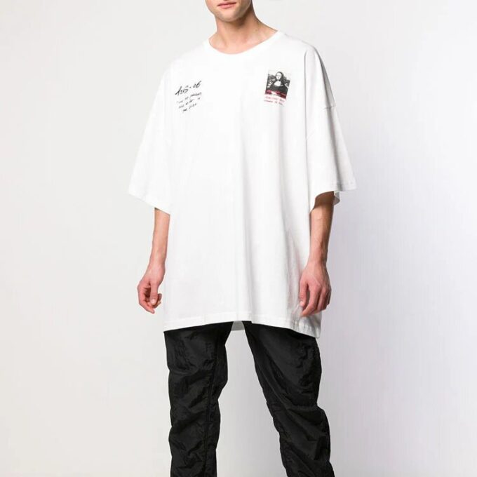 SS19 Sudadera oversize con estampado del logotipo de Mona Lisa