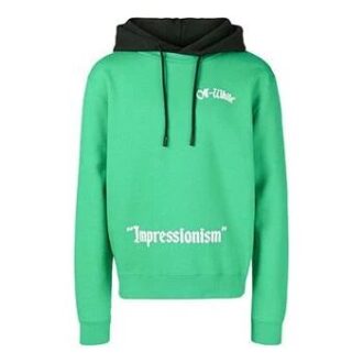 SS19 Suéter con capucha verde Verde