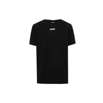 SS20 Camiseta de manga corta con logo y diseño de flechas en la espalda para hombre, corte normal