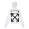 SS20 Camiseta oversize con estampado de pintura en aerosol en blanco