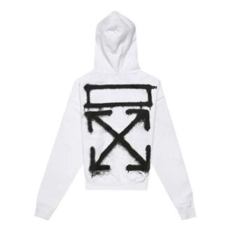 SS20 Camiseta oversize con estampado de pintura en aerosol en blanco