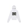 SS20 Camiseta oversize con estampado de pintura en aerosol en blanco