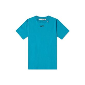 SS20 Línea ondulada, estampado blanco, holgada, para hombre, azul
