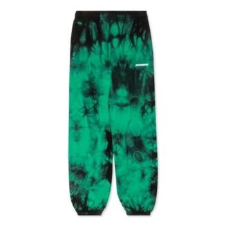 SS20 Pantalones con estampado tie-dye para hombre, color verde