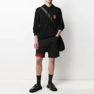SS21 Apple Arrows de color liso, corte holgado, negro