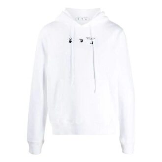 SS21 Arrows Estampado de flechas Corte holgado Blanco