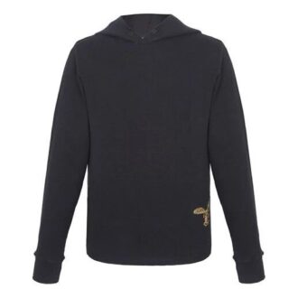 SS21 Camiseta de algodón con logo bordado, versión estándar, negro