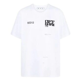 SS21 Camiseta de cuello redondo con logo, pantalones cortos y corte holgado, color blanco