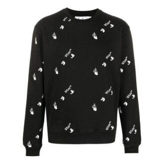 SS21 Camiseta estampada de corte ajustado y cuello redondo, color negro