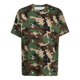 SS21 Camiseta holgada de pantalones cortos con estampado de camuflaje