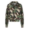 SS21 Camuflaje Impresión completa Ajuste holgado Verde
