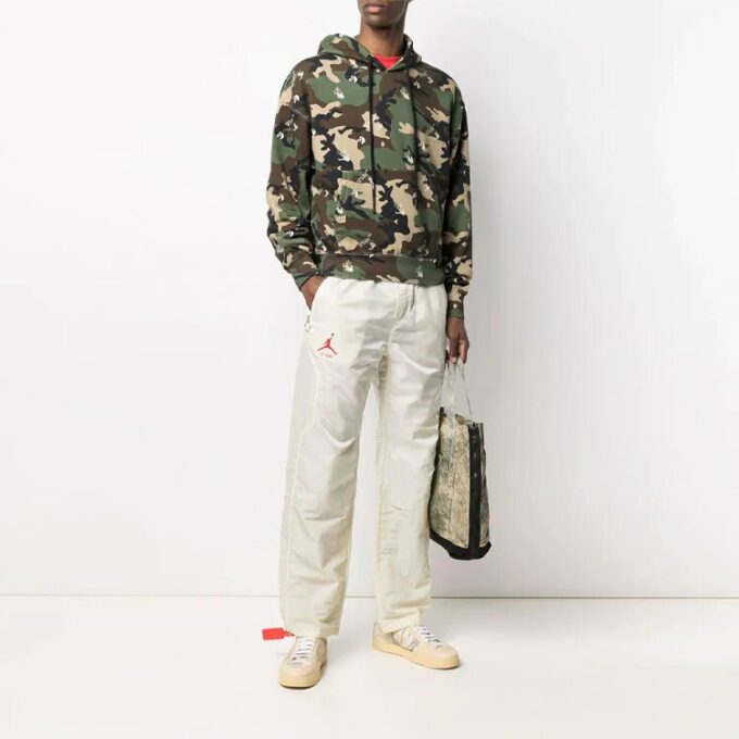 SS21 Camuflaje Impresión completa Ajuste holgado Verde