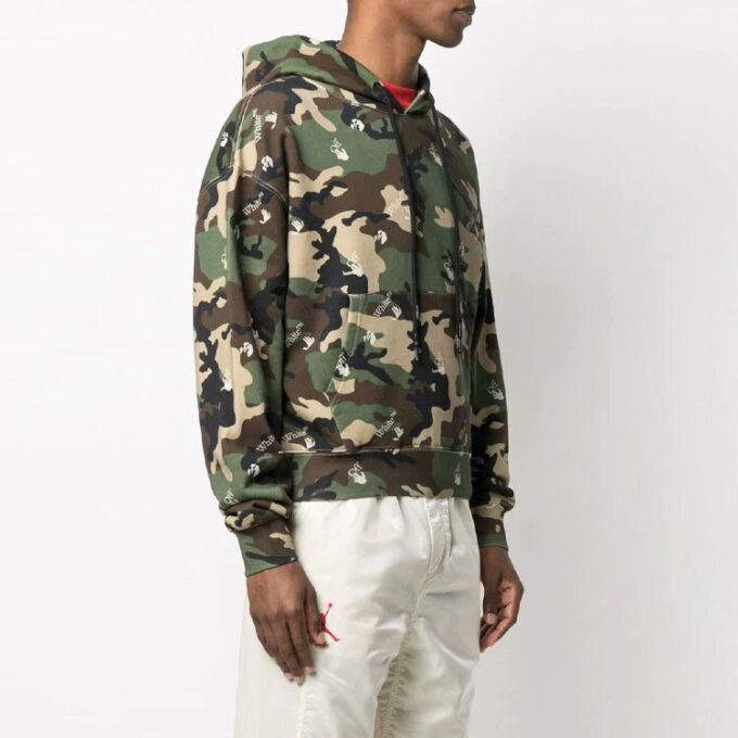 SS21 Camuflaje Impresión completa Ajuste holgado Verde