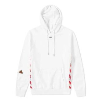 SS21 con capucha, estampado de logotipo, manga larga, corte holgado, blanco