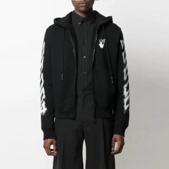 SS21 Estampado de Arrows, corte holgado, negro