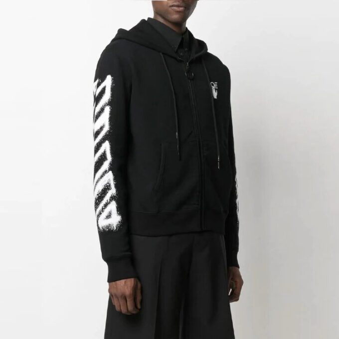 SS21 Estampado de Arrows, corte holgado, negro