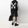 SS21 Estampado de Arrows, corte holgado, negro