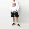 SS21 Estampado de logotipo, corte holgado, blanco