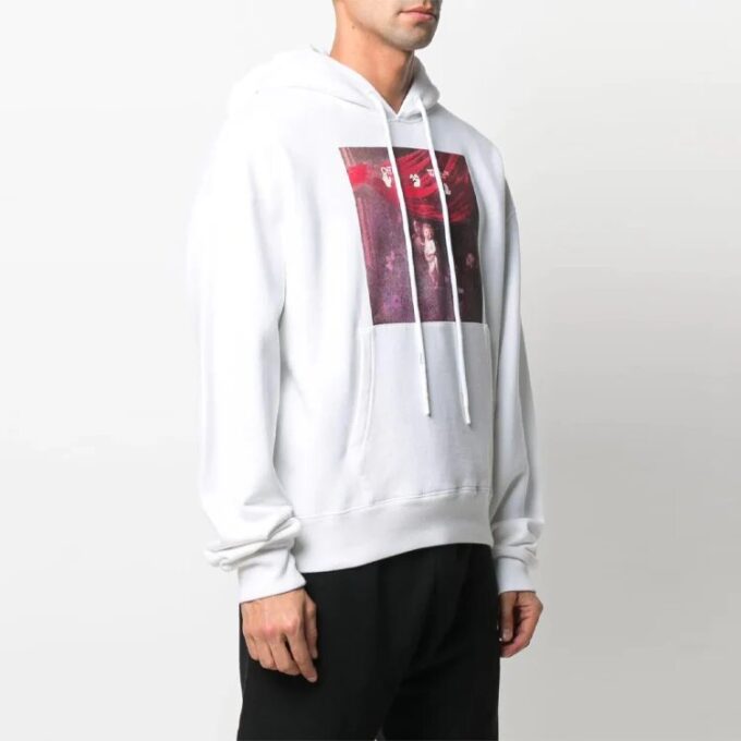 SS21 Estampado de logotipo, corte holgado, blanco