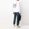 SS21 Estampado de logotipo de graffiti Blanco