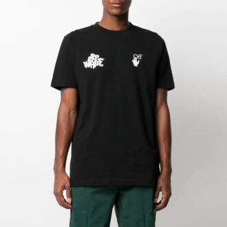 SS21 Estampado de logotipo Pantalones Cortos Corte holgado Negro